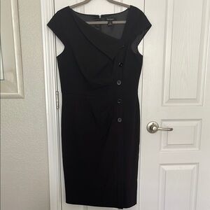 White House Black Market Black Midi Dress